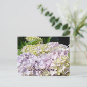 Daughters Postkarten Lavender Hydrangea Blume (Stehend Vorderseite)