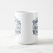 Daughters star flag American Revolution US lineage Kaffeetasse (Mittel)