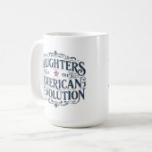 Daughters star flag American Revolution US lineage Kaffeetasse (Vorderseite Links)