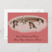 Daughters Tsar OTMA Romanov Russland #267 Postkarte (Vorne/Hinten)
