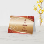 "DAUGHTER'S" WEDD DAY KARTE (Gelbe Blume)