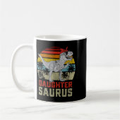 Daughtersaurus Trex Dinosaur Daughter Saurus Famil Kaffeetasse (Links)