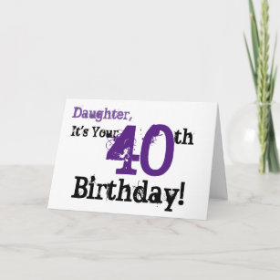 Der 40 Geburtstag Der Tochter Geschenke Zazzle.de