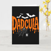 Daula Funny Halloween Dad Costume Sder Bat For Dad Karte (Gelbe Blume)