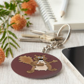 Daumen auf Eichhörnchen Schlüsselanhänger (Seite)