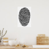 Daumen-Fingerabdruck Poster (Küche)
