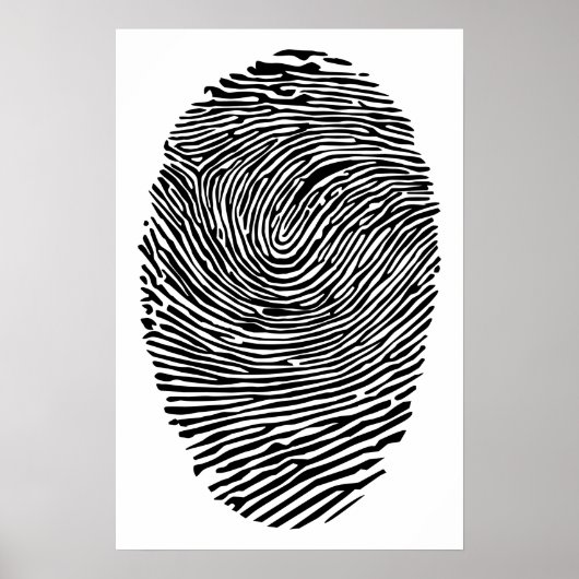 Daumen-Fingerabdruck Poster (Vorne)