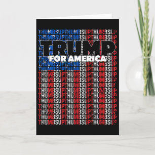 Daumen Hoch Für Amerika Usa-Flagge Republikaner Tr Karte