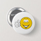 Daumen Hoch Gesicht Button (Vorne & Hinten)