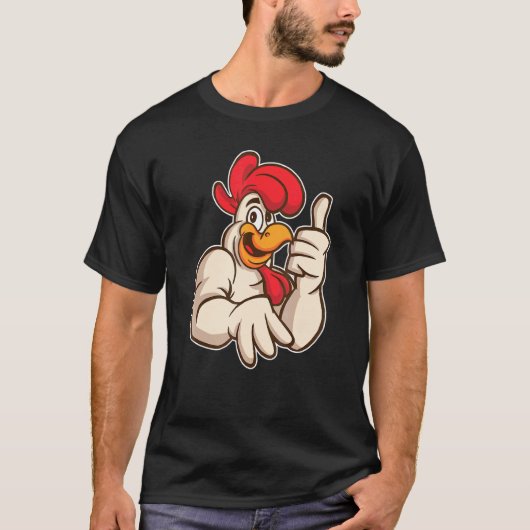 Daumen hoch Hähnchenfarm T-Shirt (Vorderseite)