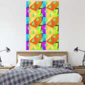 Daumen Hoch Handzeichen OK-Geste Zustimmung Pop-Ar Leinwanddruck (Insitu (Schlafzimmer))