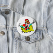 Daumen hoch, lustiger Clown, Button (Beispiel)
