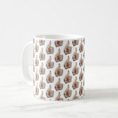 Daumen hoch mit langen roten Fingernägeln Kaffeetasse (Vorderseite Links)