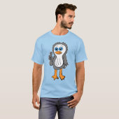  Daumen Hoch Pinguin T-Shirt (Vorne ganz)