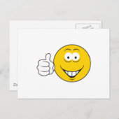 Daumen hoch postkarte (Vorne/Hinten)