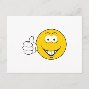 Daumen hoch postkarte