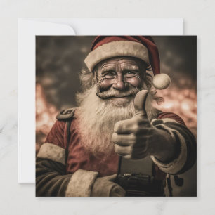 Daumen Hoch Santa Einseitige Karte