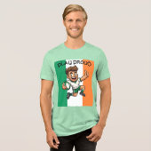 Daumen Hoch Sieg Irische Rugbygeist Tri-Blend Shirt (Vorderseite voll)