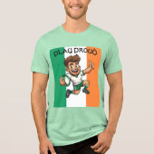 Daumen Hoch Sieg Irische Rugbygeist Tri-Blend Shirt (Vorderseite)