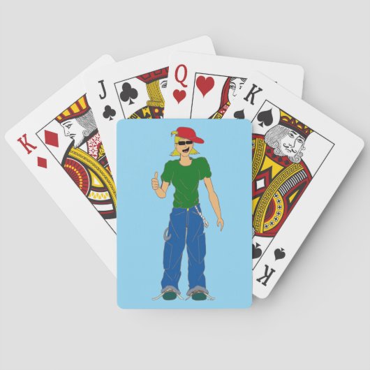 Daumen hoch spielkarten (Rückseite)