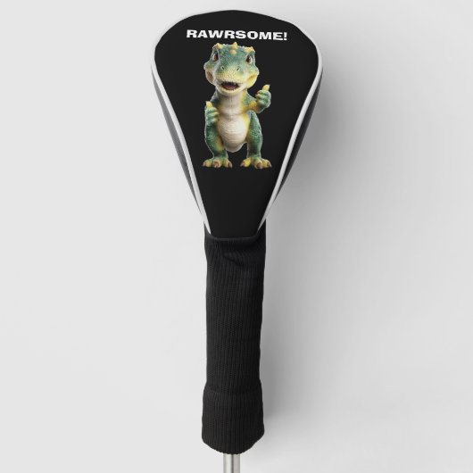Daumen Hoch T Rex Golf Headcover (Vorderseite)