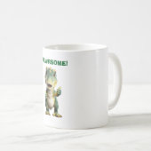 Daumen Hoch T Rex Kaffeetasse (VorderseiteRechts)