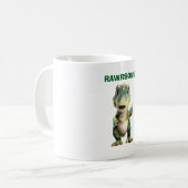 Daumen Hoch T Rex Kaffeetasse (Vorderseite Links)