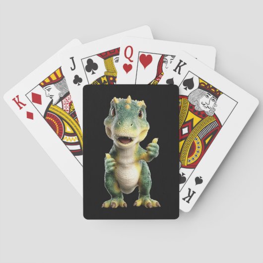 Daumen hoch T Rex  Spielkarten (Rückseite)