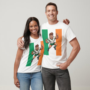 Daumen-Hoch-Versuch Irische Rugby-Energie T-Shirt