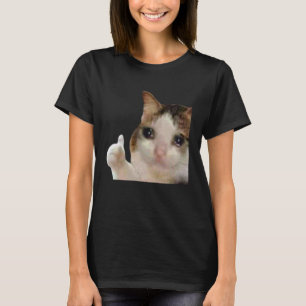 Daumen Hoch Weinende Katze Daumen Hoch Weinende Ka T-Shirt