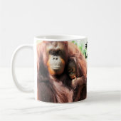 Daumen hoch zum besten Vater - Orangutan Tasse (Links)