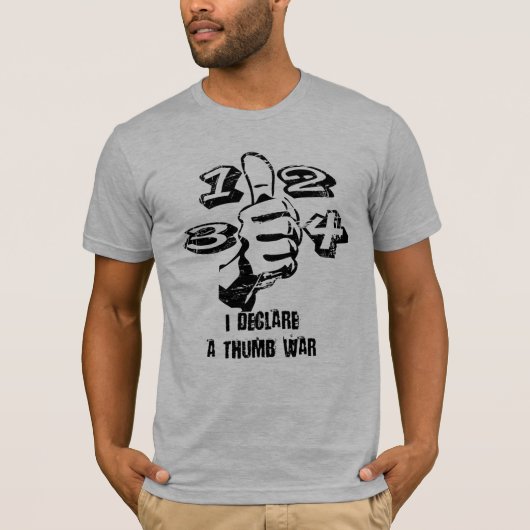 Daumen-Krieg T-Shirt (Vorderseite)