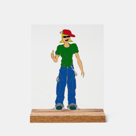 Daumen nach oben acrylschild (Vorderseite)