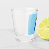 Daumen nach oben schnapsglas (Links)