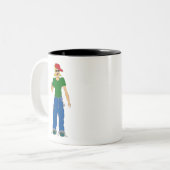 Daumen nach oben zweifarbige tasse (Vorderseite Links)