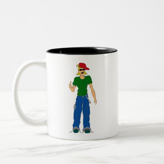 Daumen nach oben zweifarbige tasse (Links)