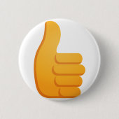 Daumen Up Emoji Button (Vorderseite)
