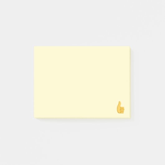 Daumen Up Emoji Post-it Klebezettel (Vorderseite)