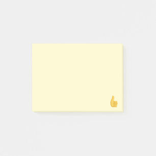 Daumen Up Emoji Post-it Klebezettel