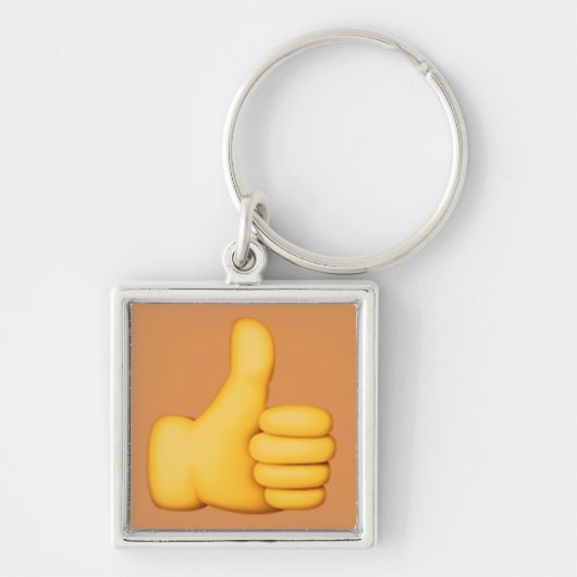 Daumen up Emoji Schlüsselanhänger (Vorne)