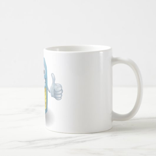 Daumen up Telefon sim Kartenperson Kaffeetasse (Rechts)