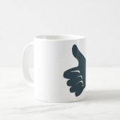 Daumen Up Typ Kaffeetasse (Vorderseite Links)