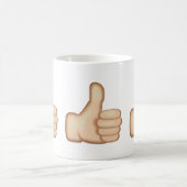 Daumen Up Zeichen Emoji Kaffeetasse (Mittel)