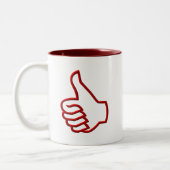 Daumen Zweifarbige Tasse (Links)