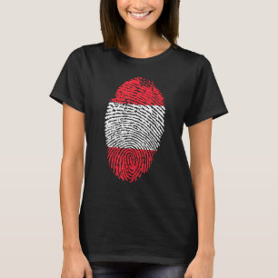 Daumenabdruck Fingerabdruck Österreich T-Shirt