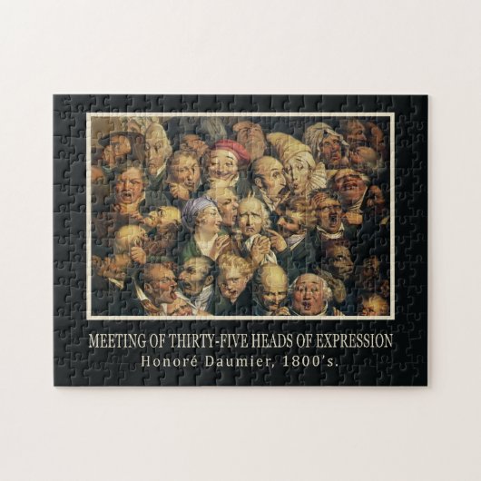 Daumiers Expressions Art Puzzle (Horizontal)