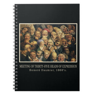 Daumier's Expressions Notebook Notizblock