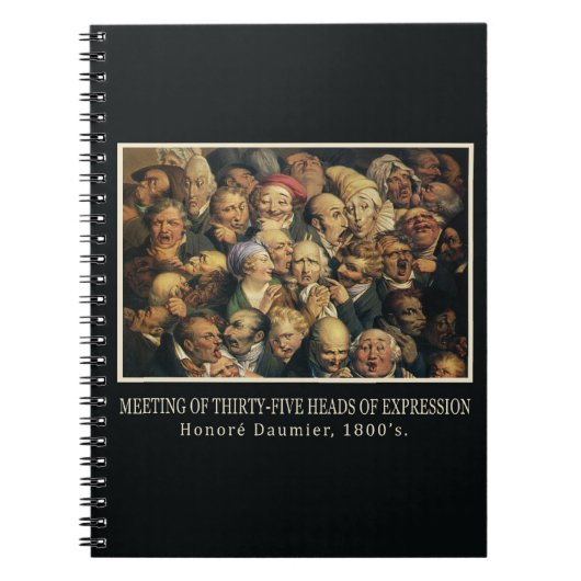 Daumier's Expressions Notebook Notizblock (Vorderseite)