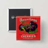 Dauntless Cherries in Heavy Sirup aus den 1930er J Button (Vorne & Hinten)