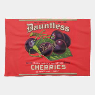 Dauntless Cherries in Heavy Sirup aus den 1930er J Handtuch